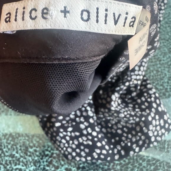 Alice + Olivia Black and silver Dress 10 - Picture 5 of 10